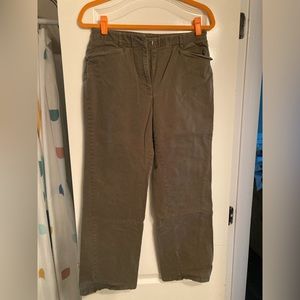 Talbots Women's Olive Green Chino Pants, 10p